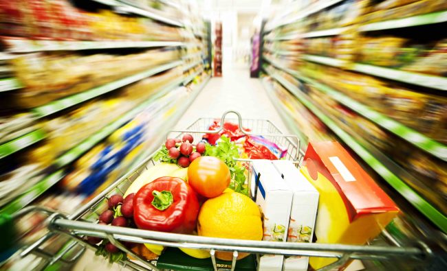 queue at the supermarket